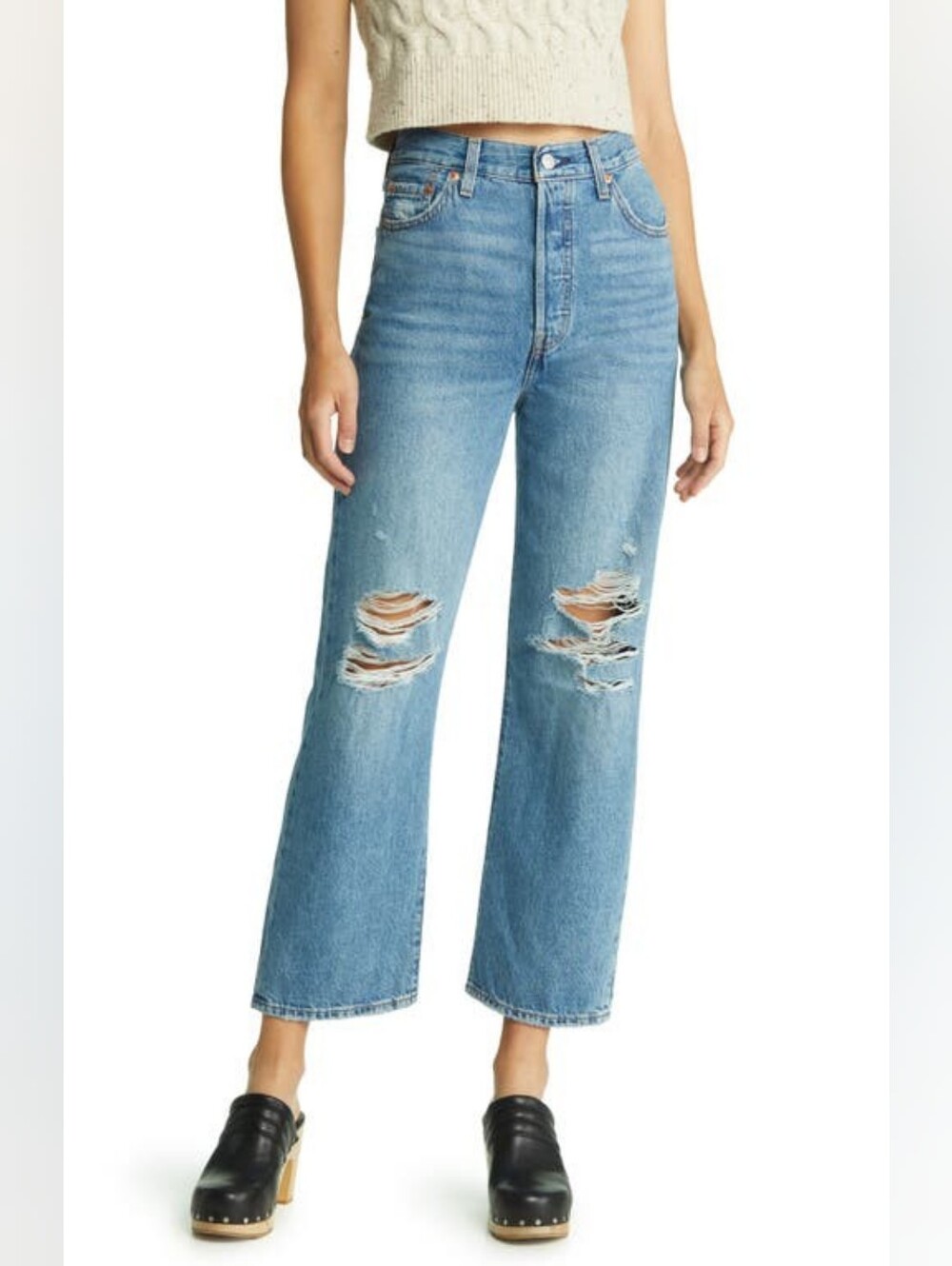 Levi's(r) Premium Ribcage Straight Ankle (After Love) Women's Jeans Sz 30x27